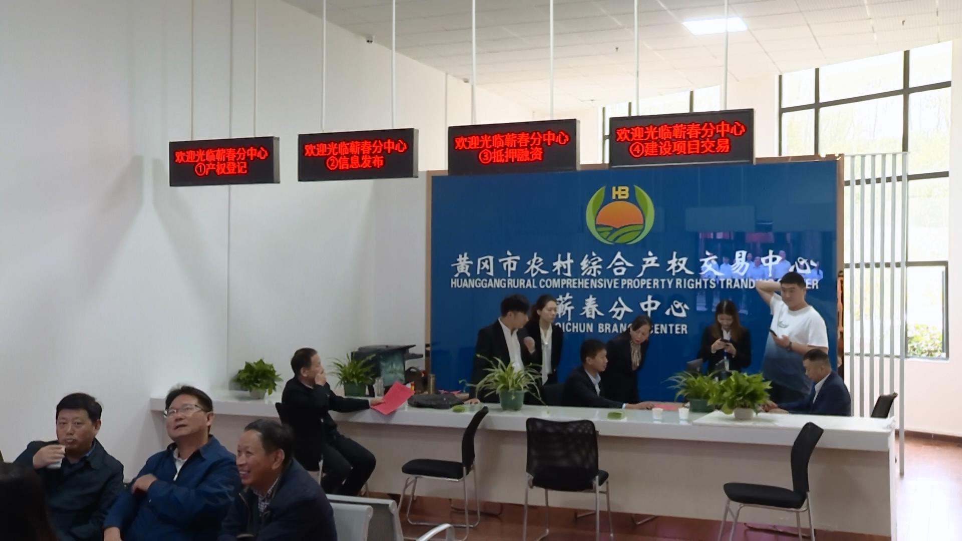 黄冈市农村综合产权交易中心蕲春分中心揭牌运营