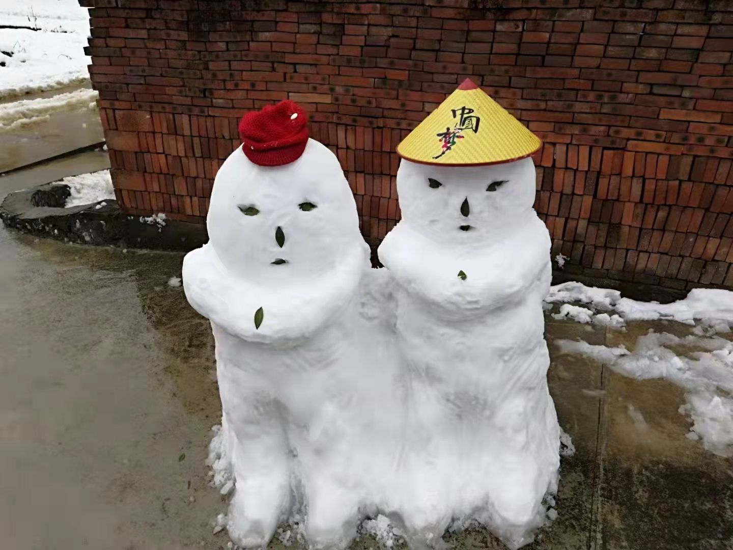 这些雪人堆的真令人羡慕黄梅网友都是手艺人