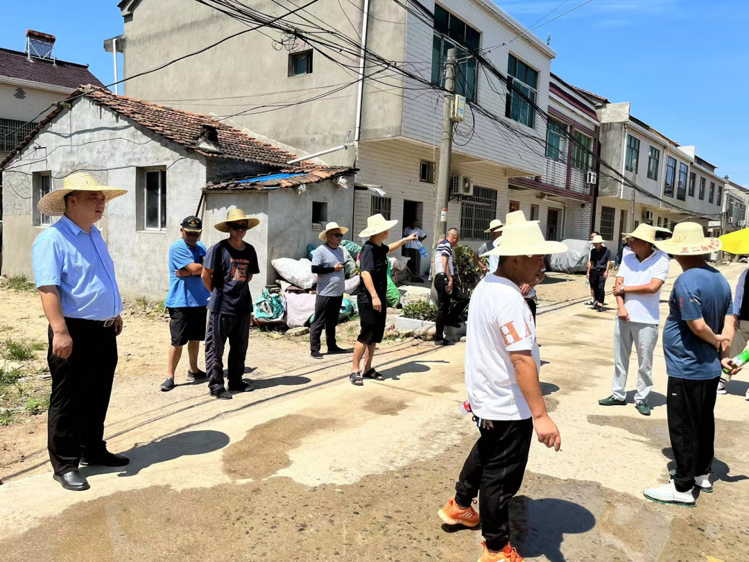 镇党委书记邓海鸿同志带队第一小组先后来到梅学堂村,项桥村,许月塘村