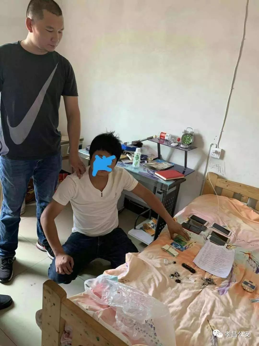 孝昌公安打掉一个电信诈骗团伙