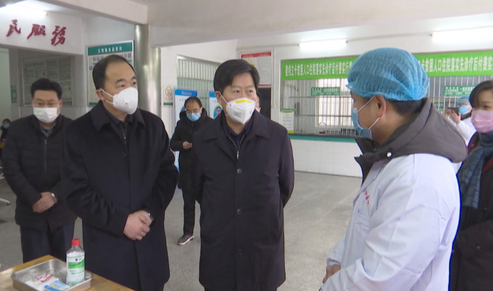 仇平贵来我县调研新型冠状病毒感染的肺炎防控工作
