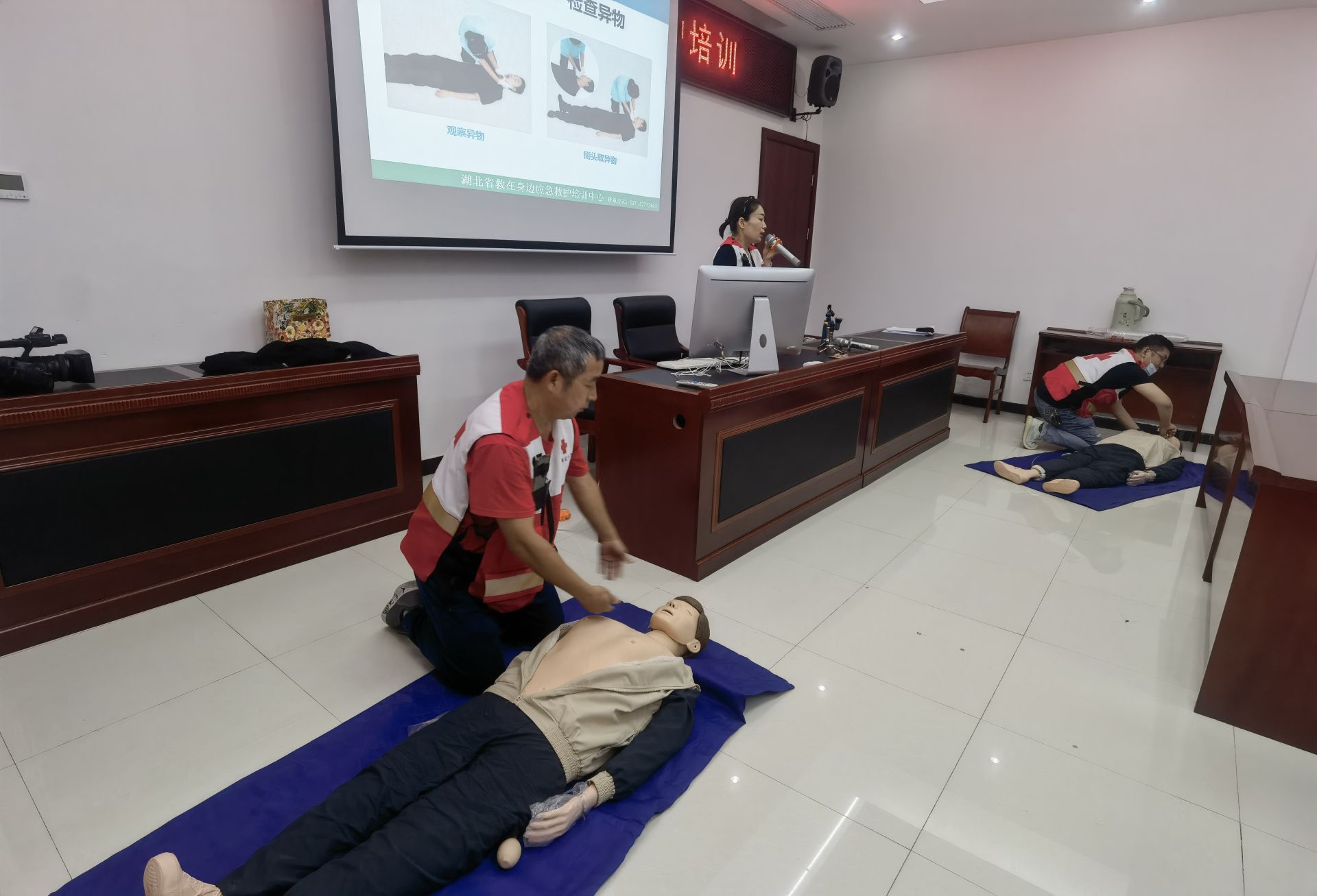 云梦县红十字会开展2022年第四期救护员培训