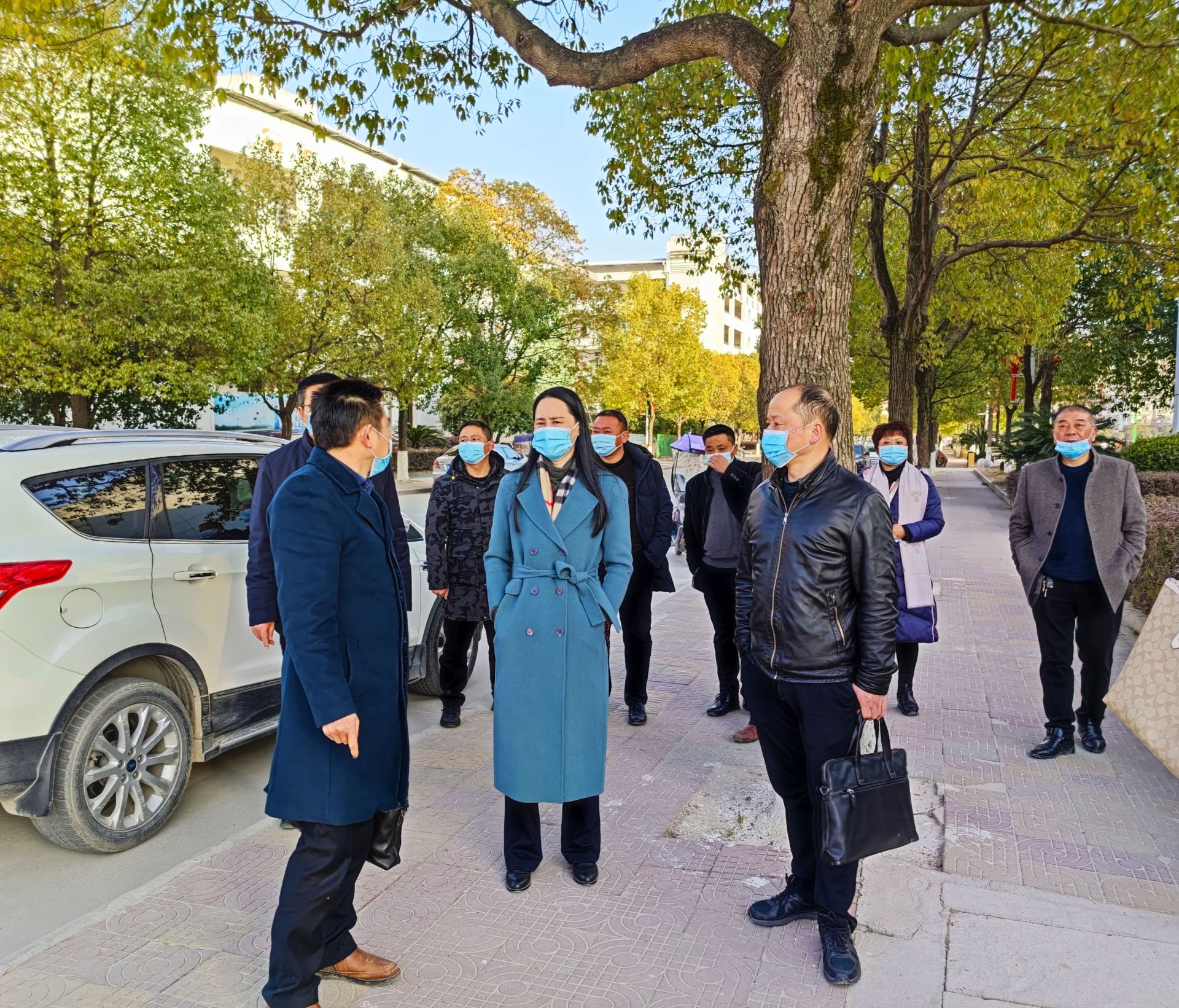 朱凤英调研学校安全和项目建设工作