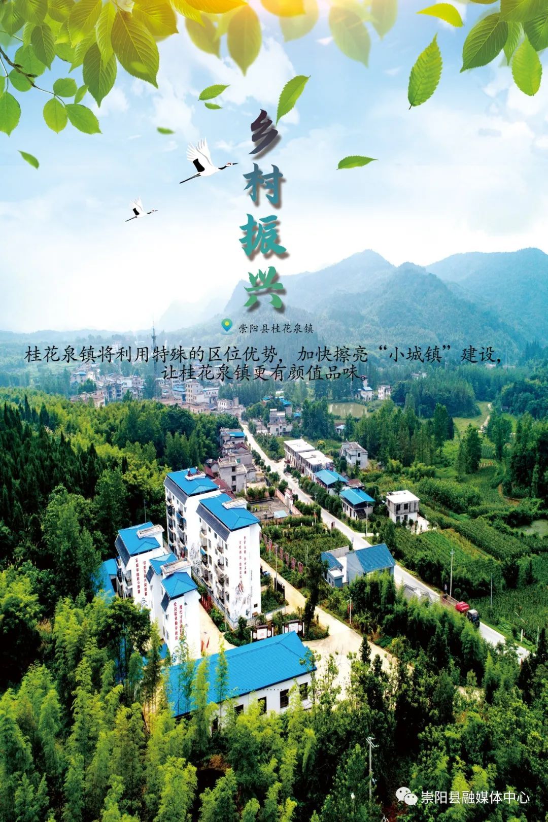海报崇阳桂花泉镇美丽桂花绘就幸福画卷
