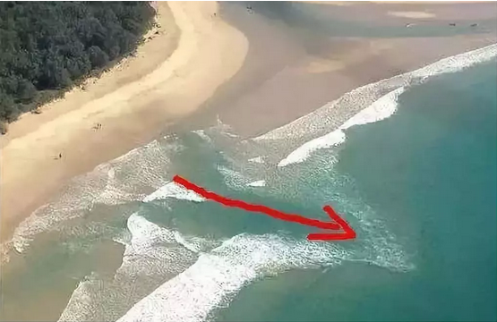一股射束似的狭窄而强劲的水流,是海滩最危险的杀手,是极易产生浪涡的