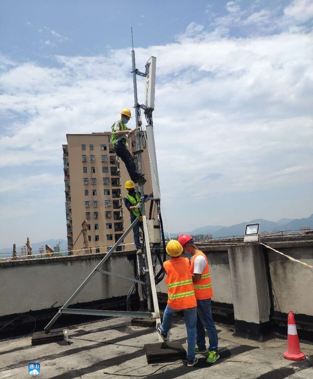 5g来了通山迎来首座5g基站