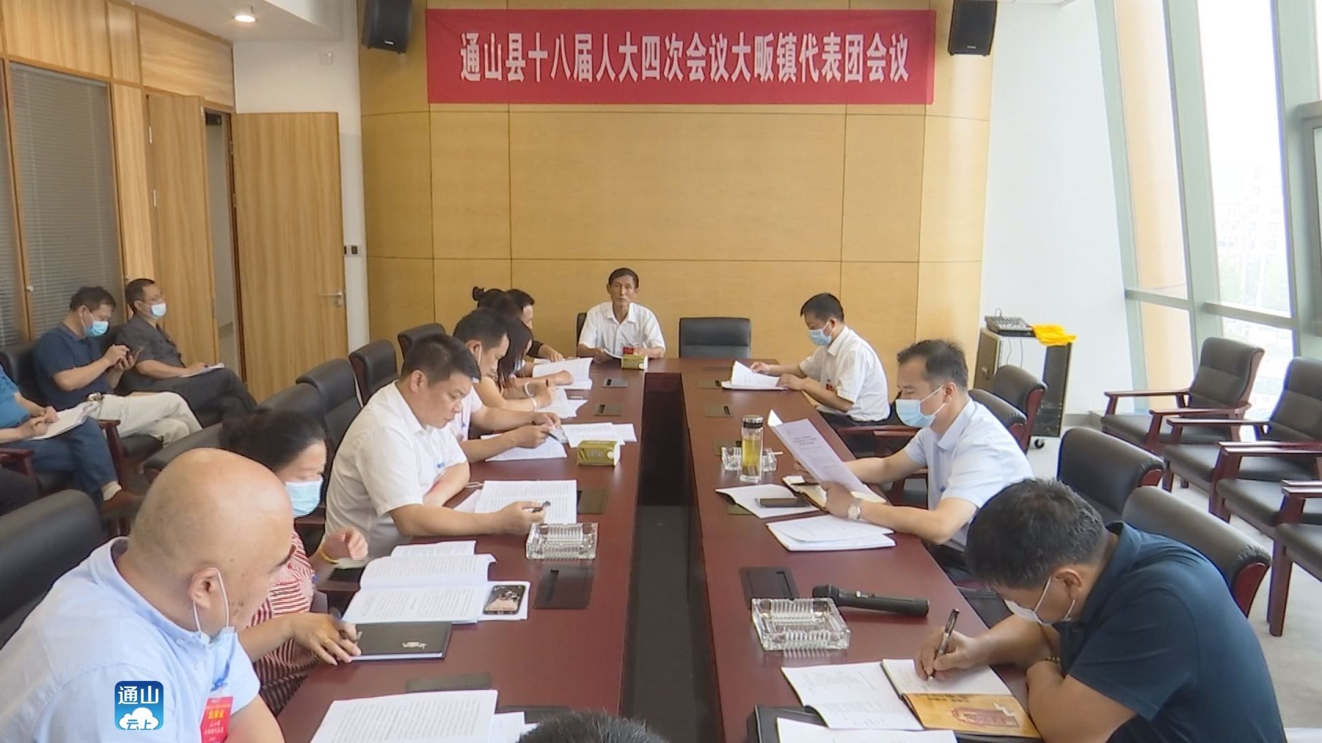 九管会副主任陈绵主参加大畈镇代表团审议.