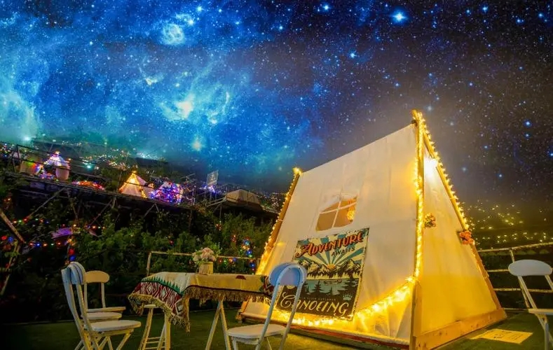 广而告之重磅福利免大门票入园通山龙隐山星空露营节开幕更有特技表演