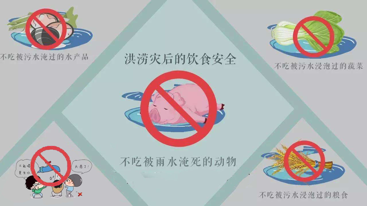 一不吃腐败变质的食品;二不吃淹死的家禽家畜;三不吃霉烂变质的粮食