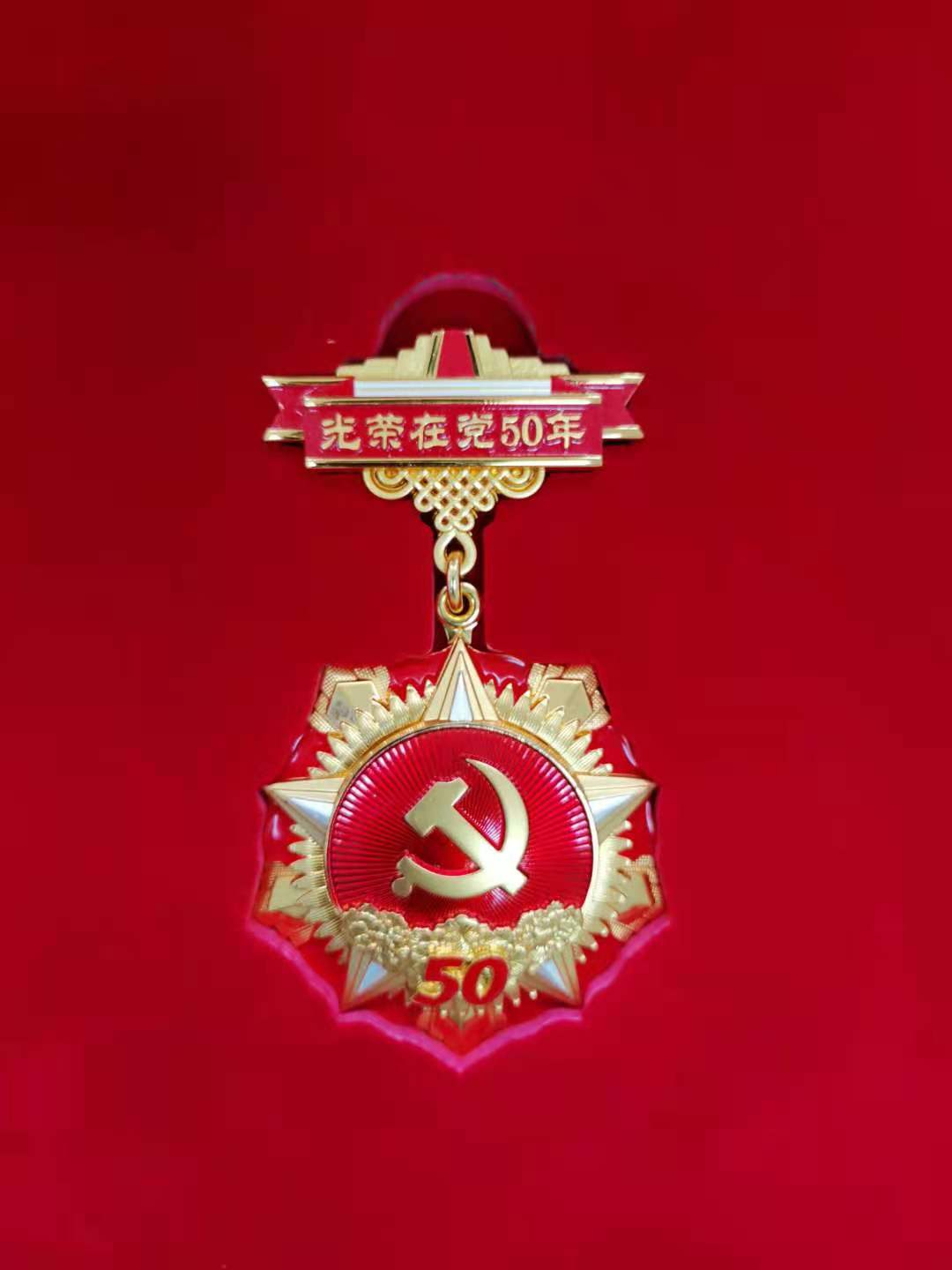 光荣在党50年见证初心和使命市融媒体中心党总支为中心退休党员喻发金