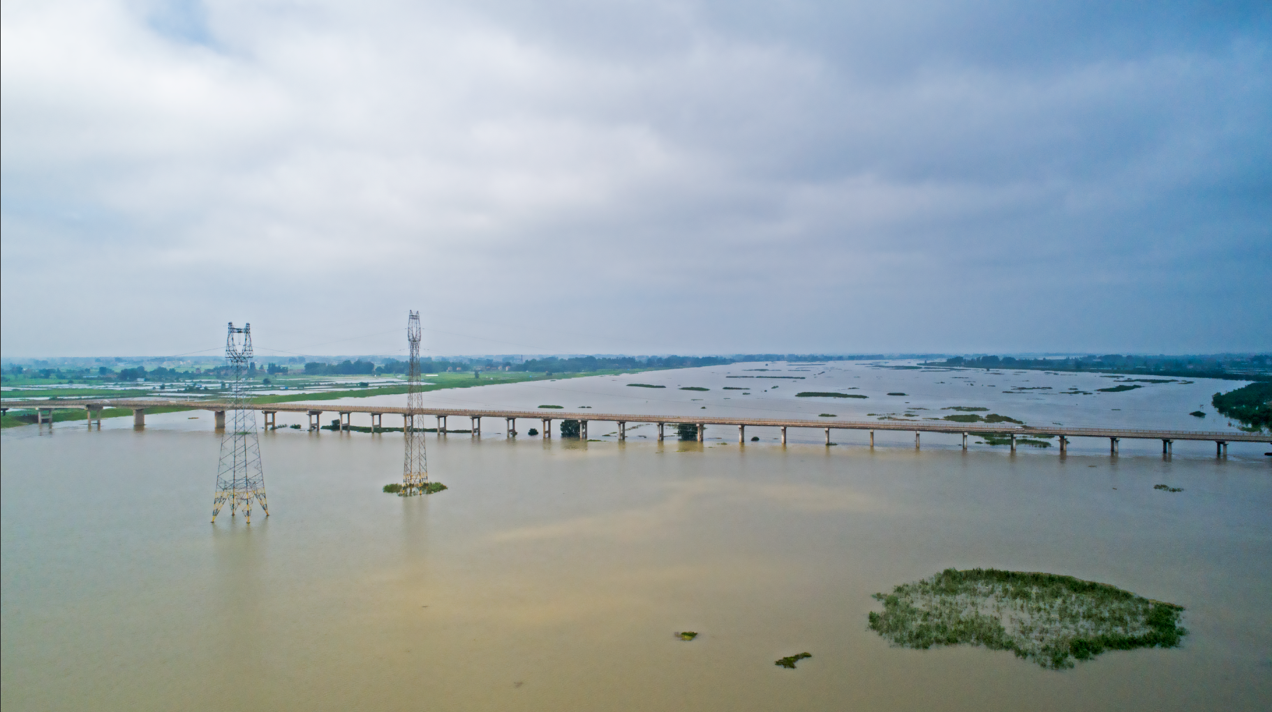 第六轮强降雨来袭汉川汉北河全线设防