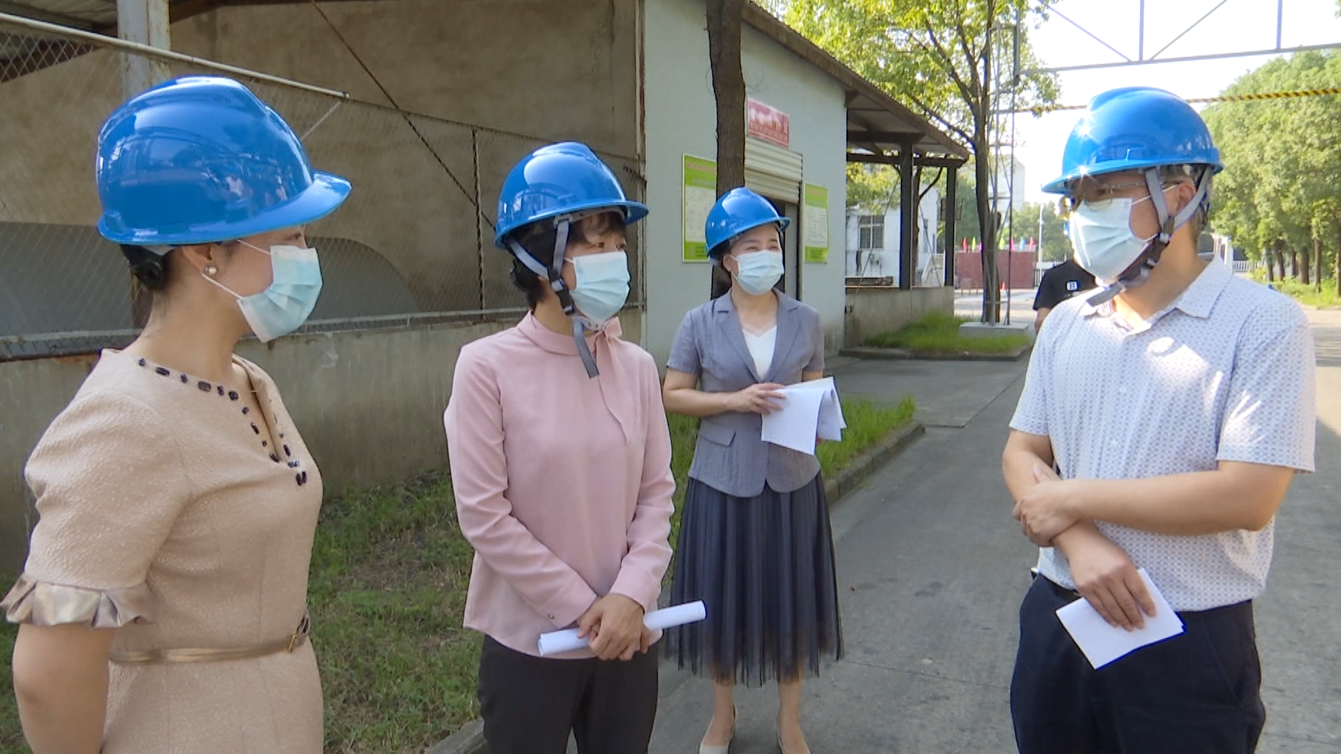 肖艳霞一行先后来到湖北拜尔建材科技发展有限公司,湖北天基生物能源