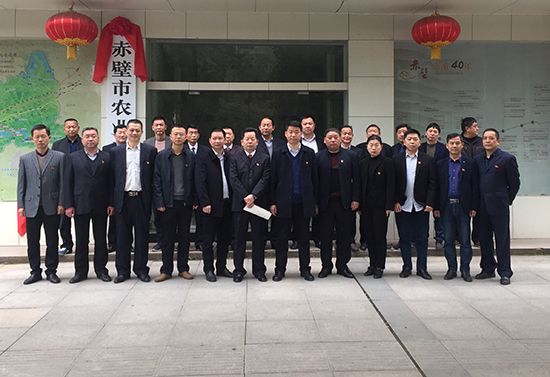 赤壁市农业农村局赤壁市副市长饶自斌出席挂牌仪式新的市卫生健康局将