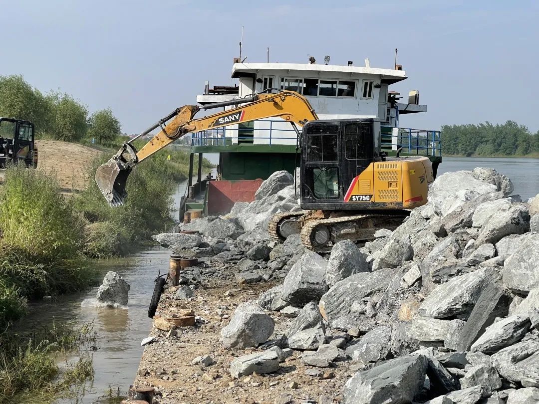 抛石固脚汉川9处隐患已整治完成