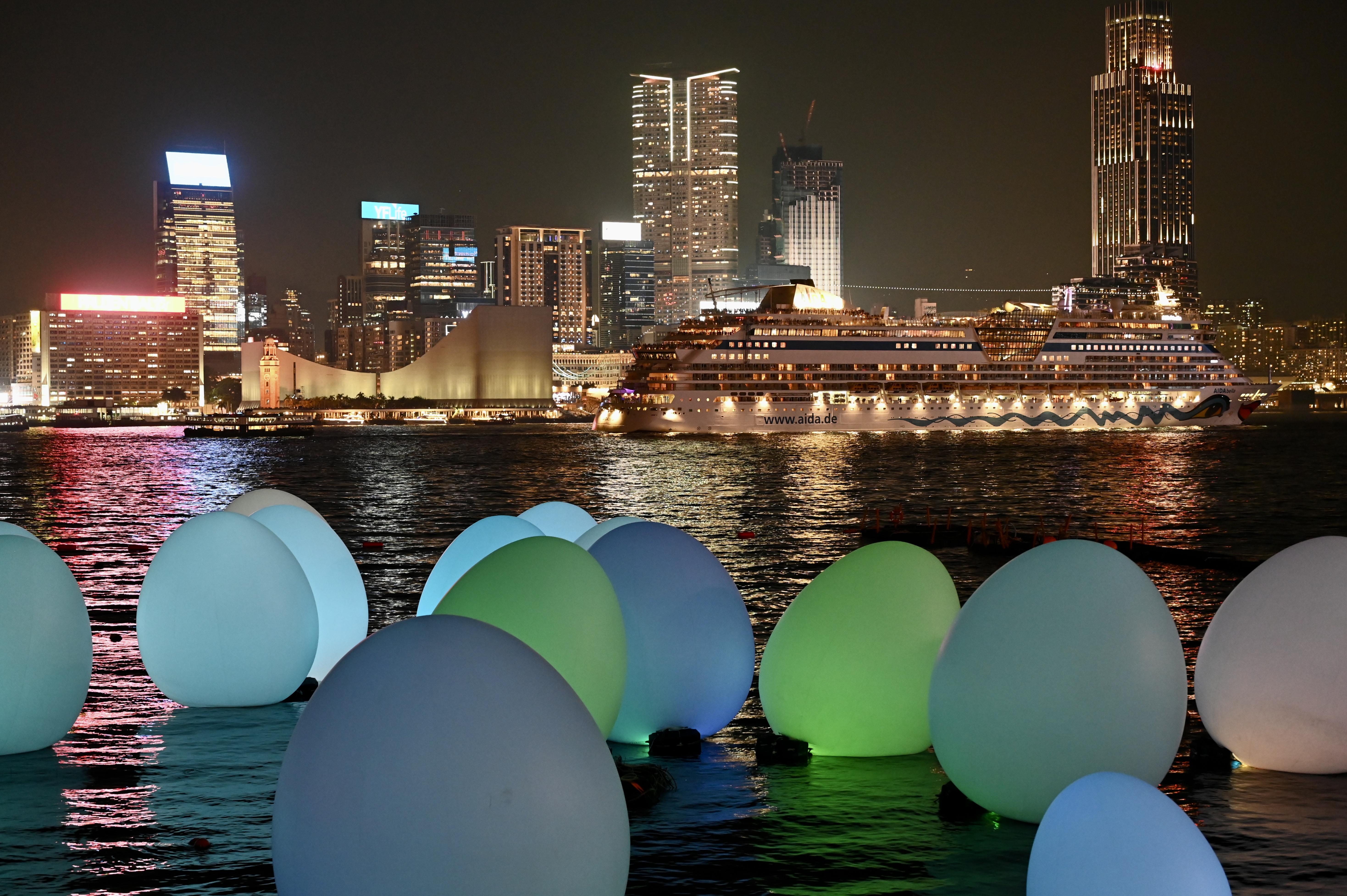 2024年3月25日,香港维港景观.