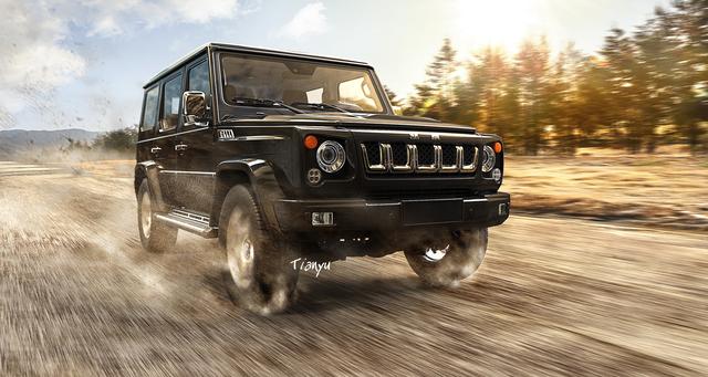 《战狼2》中吴京去医院开的车是bj40还是bj60?