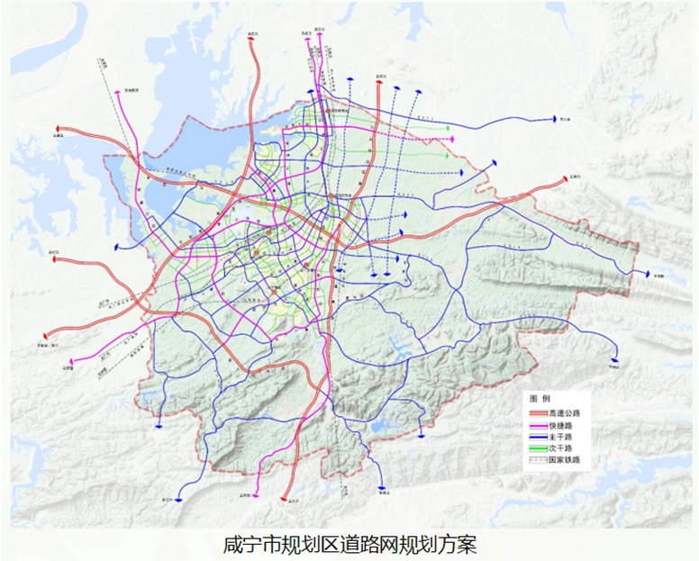 咸宁2030年城区规划图图片