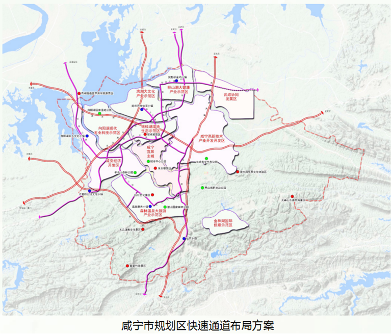 咸宁107国道改建规划图图片