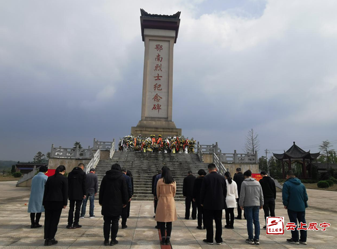 咸寧市科協赴鄂南烈士陵園祭奠革命先烈