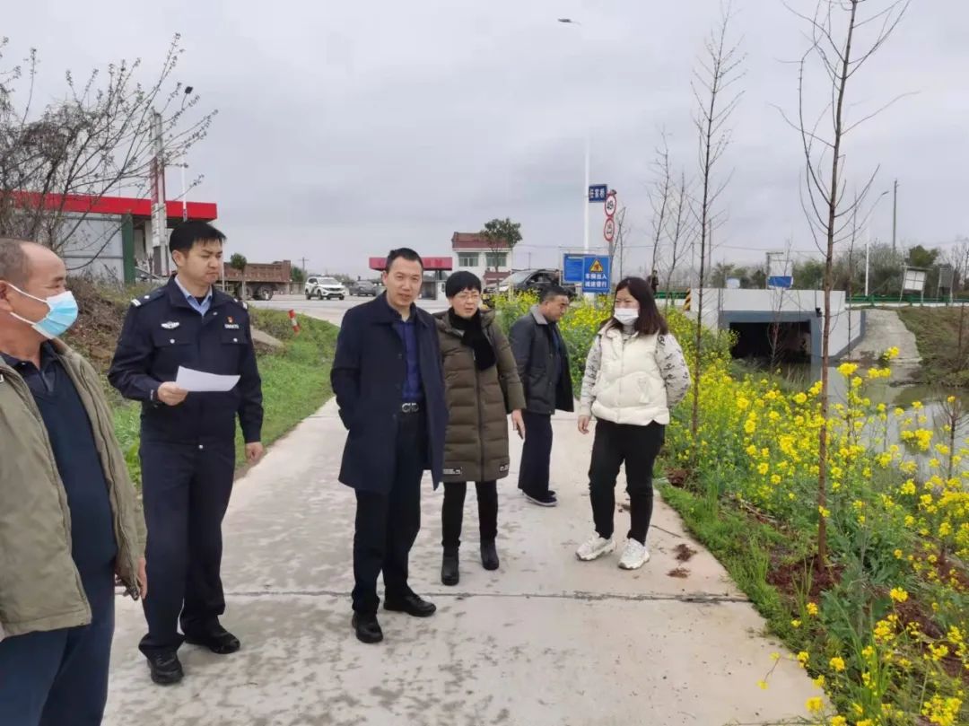 嘉鱼县副县长罗兴武赴峡港河开展脚步丈量巡查河湖行动