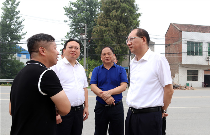 胡玖明余珂调研仙桃高新区建设方案