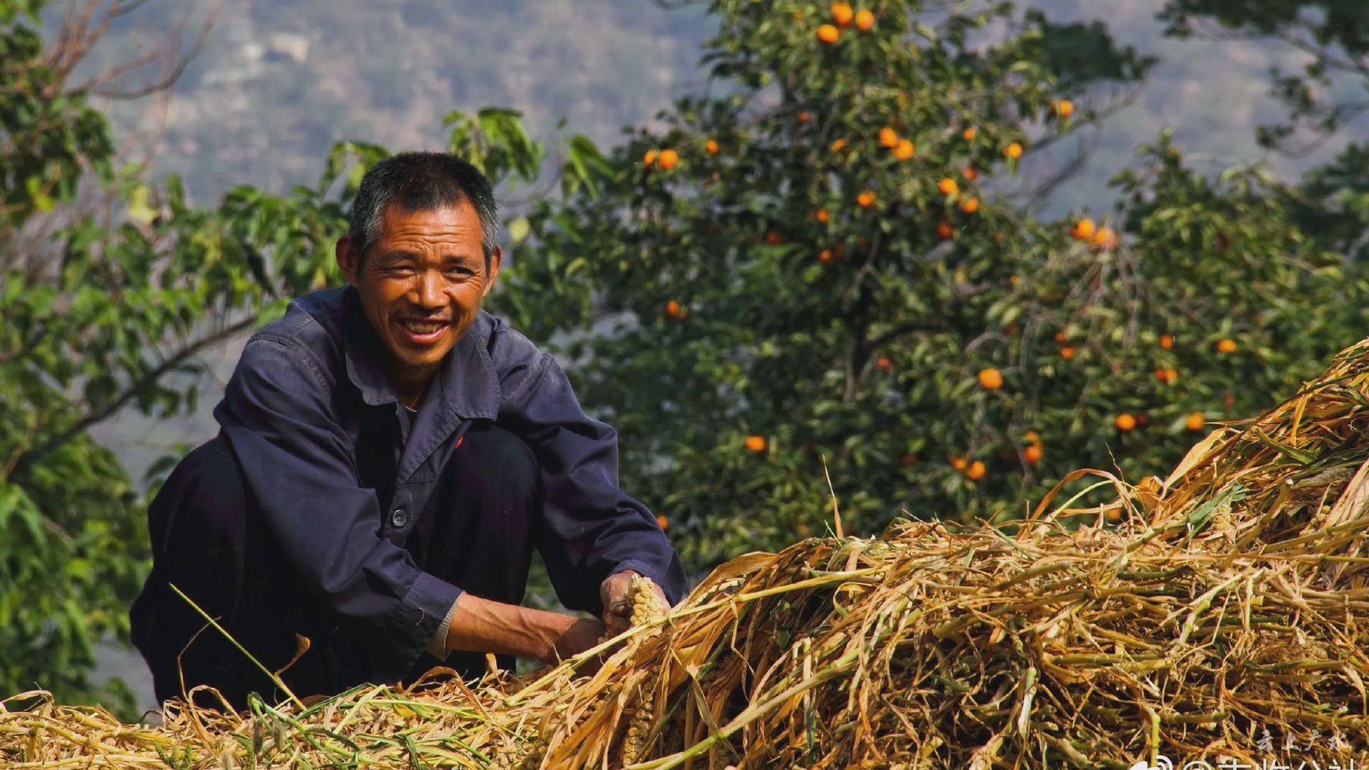 这一张张笑脸洋溢着金秋九月丰收的喜悦