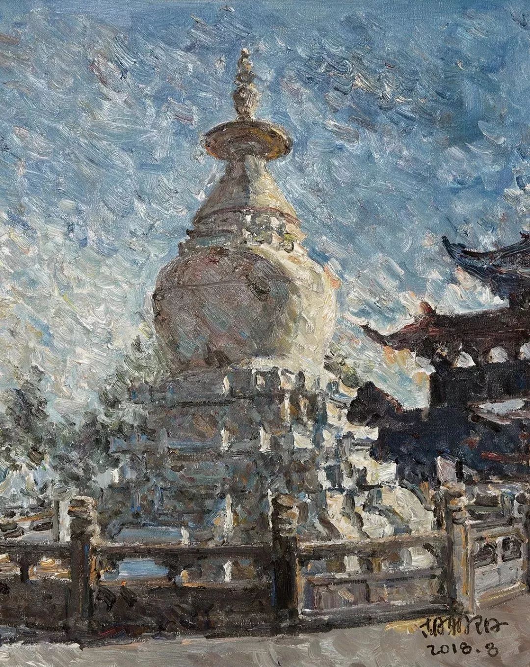 胡朝阳油画艺术展遥远的武汉4月23日起在湖北美术学院开展