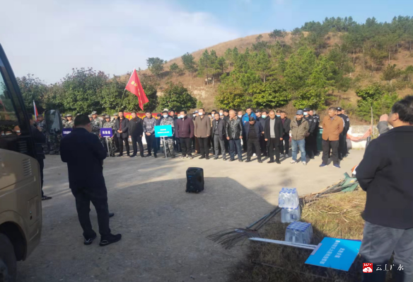 广水市武胜关镇开展森林防灭火应急演练