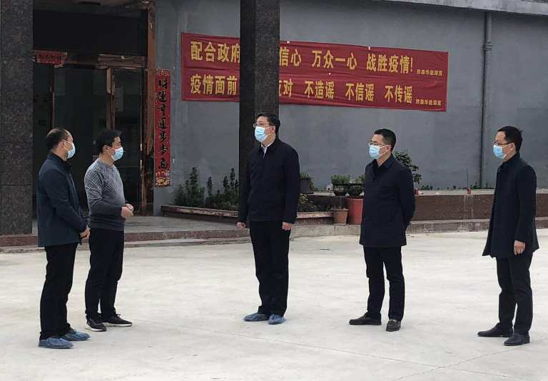 3月16日,随县县委书记,县长陈兴旺,县委常委,县委办主任廖志文一行到