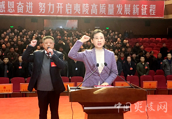 两会进行时刚刚邓玉华当选夷陵区人民政府区长