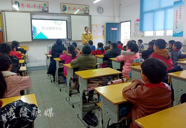 宜昌市夷陵区樟村坪镇中小学开展宪法教育主题班会