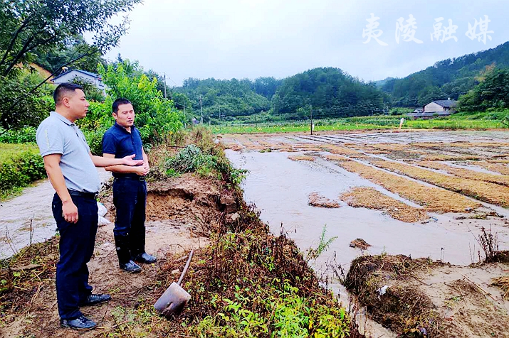 夷陵下堡坪乡秀水村抓紧抢险救灾