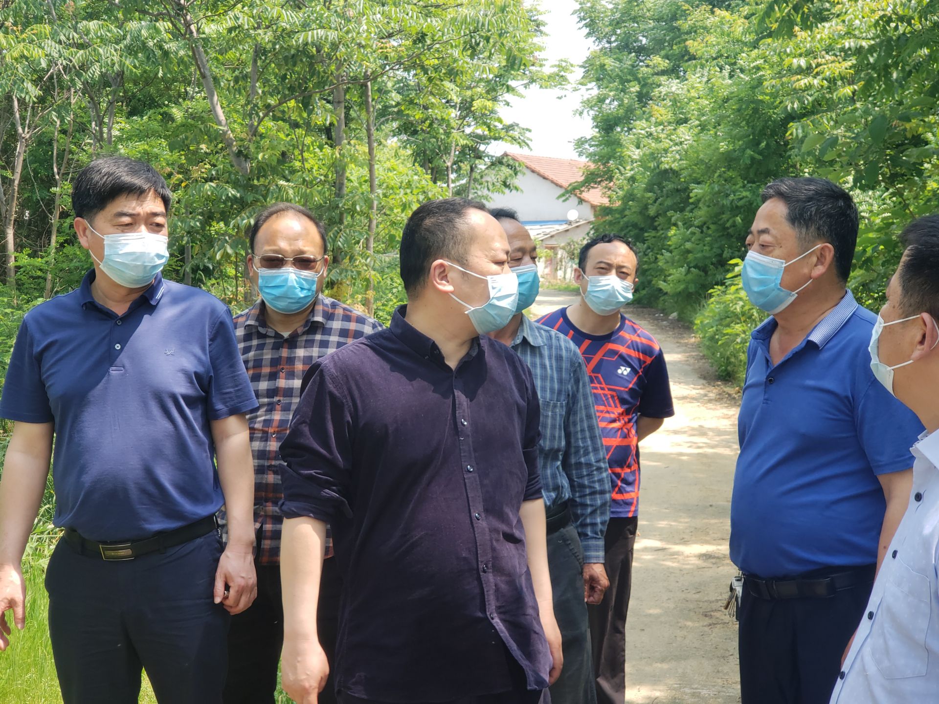 张全斌督导陈潭秋故居项目复工复产