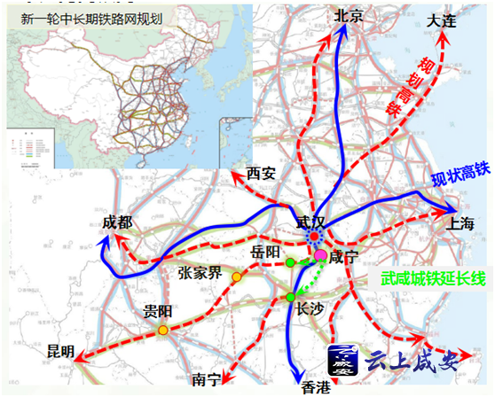 公示咸宁市中心城区综合交通体系规划①对外交通系统规划