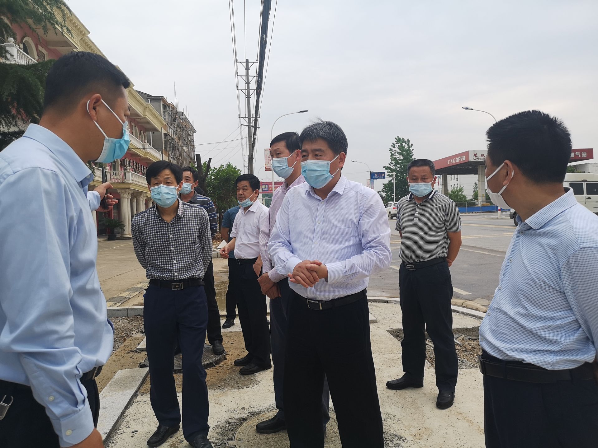 李文波督导马桥镇桂花镇沿线环境整治及项目建设情况