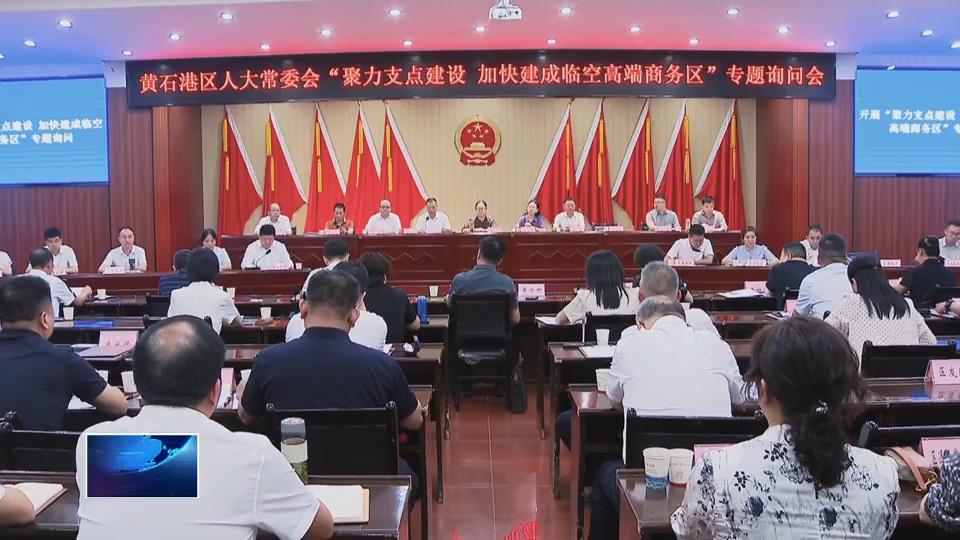 黄石港区：以“人大之问”促临空高端商务区“建设之效”