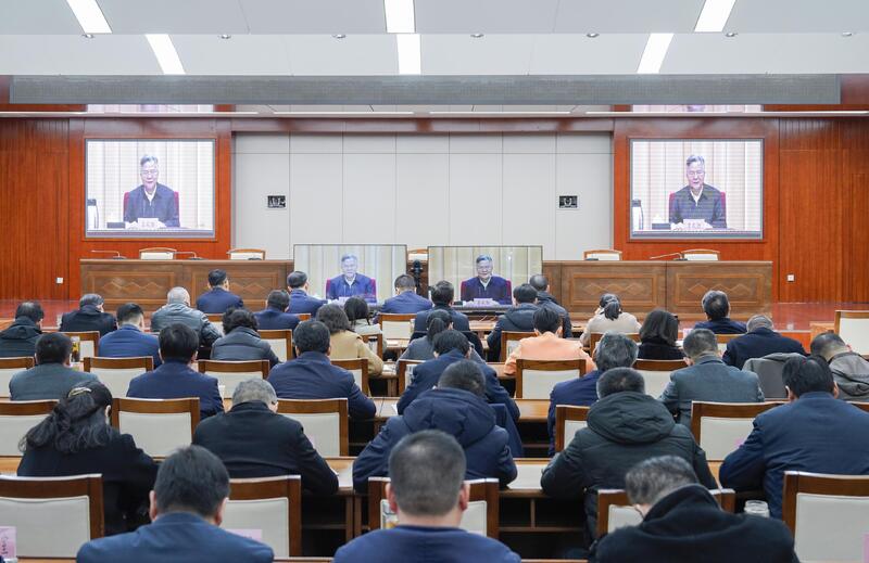 我市组织收听收看第十七次全省民政工作视频会议