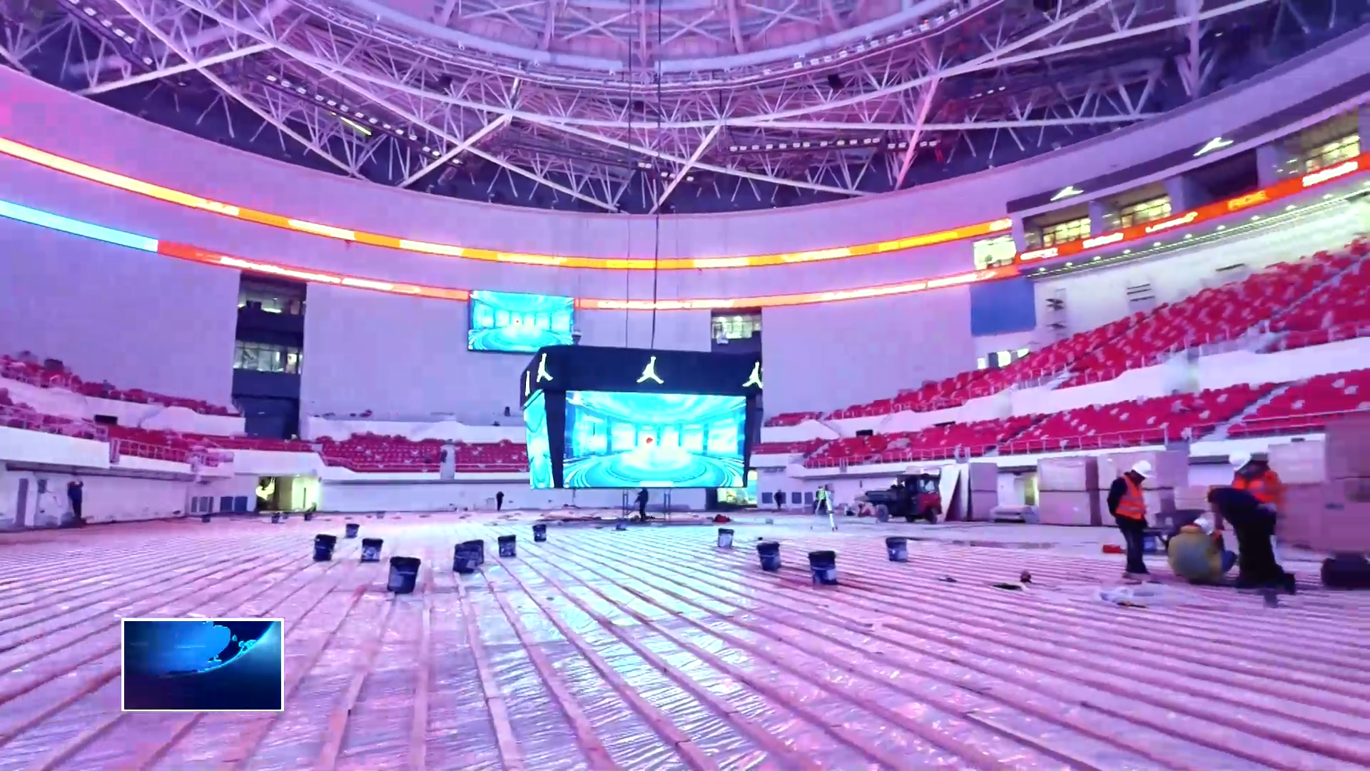 奋进“十五五” 实干开新局 | 中国乒乓球黄石训练基地（大冶湖基地）：赛训一体馆内部精装修冲刺3月底完工