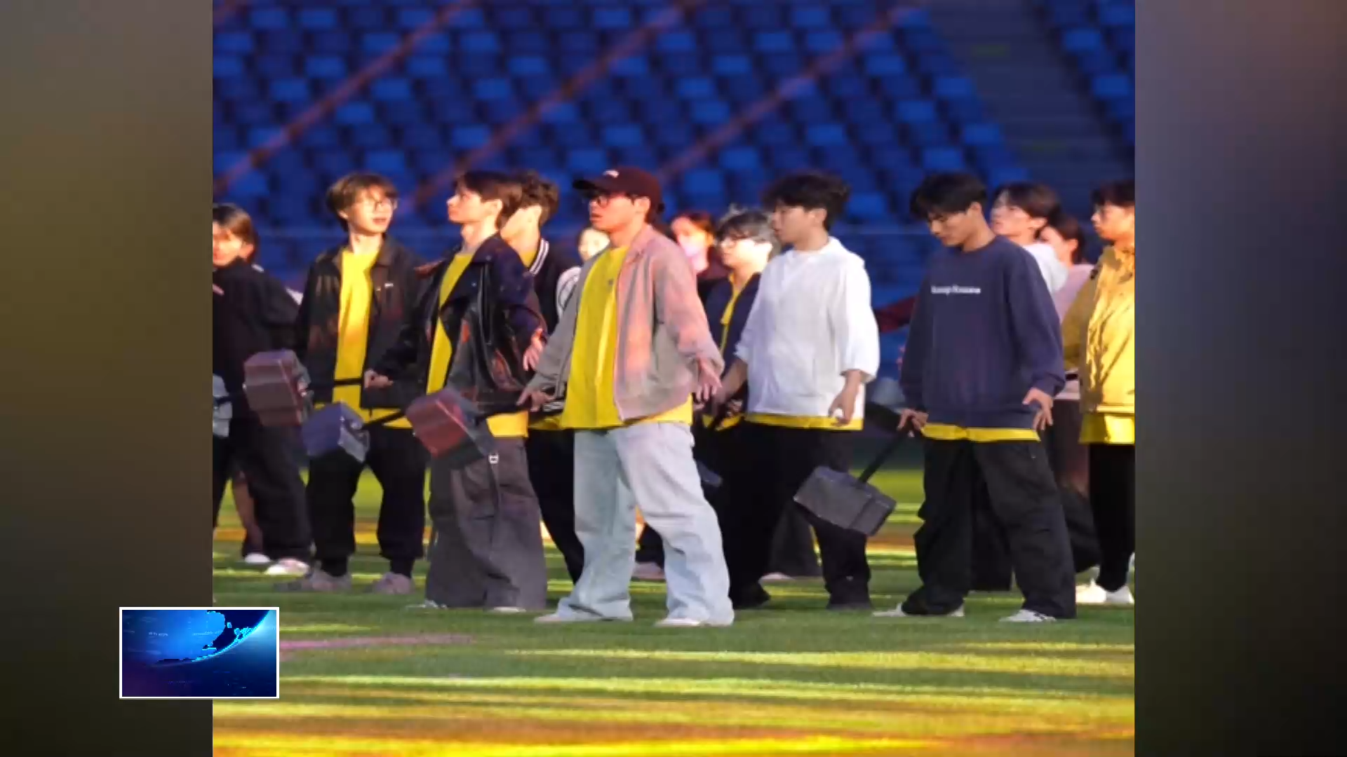 燃情楚超 足梦黄石 | 楚超开幕式首次彩排 3D光影再现千年矿冶文明