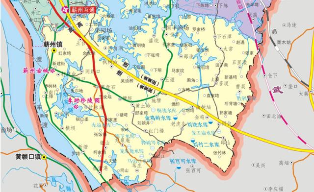 浠水347国道全程线路图图片