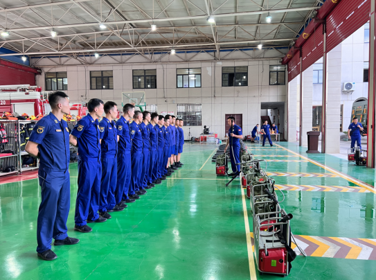 湖北省黃岡市消防救援支隊新港大道特勤站主動邀請森林消防機動