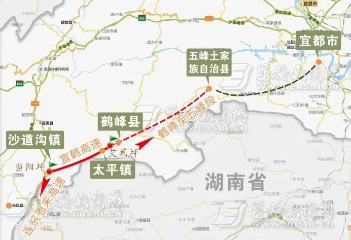 宣恩至鹤峰高速公路四条高速公路将于7月16号通车