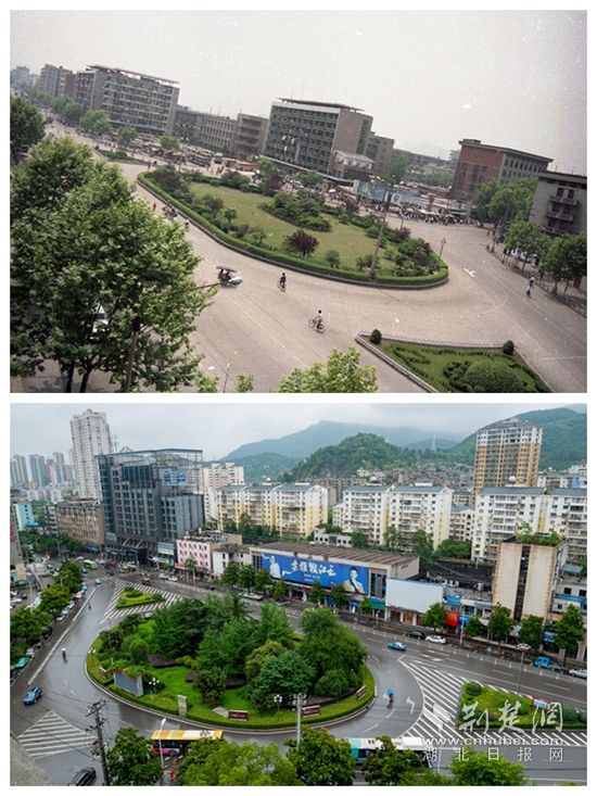 11组新旧图片对比带你感受黄石时代变迁