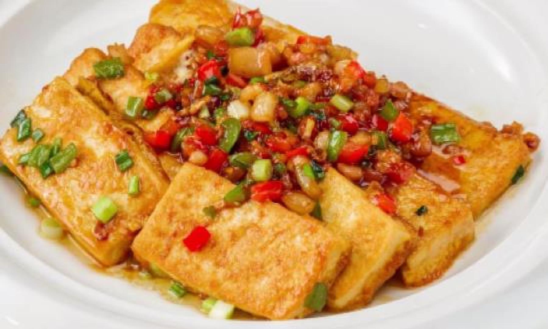 农家柴火煎豆腐,一口一块比吃肉都过瘾!