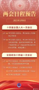 两会今日看点：人代会审议全国人大常委会工作报告等