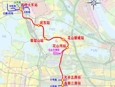 光谷地铁直达武汉火车站，预计今年实现