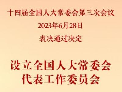 全国人大常委会设立代表工作委员会