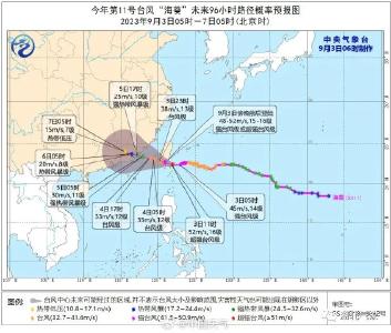 超强台风“海葵”即将登陆 湖北中东部阵雨持续待机