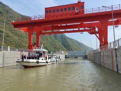 湖北汉江孤山航电枢纽工程正式通航进入倒计时