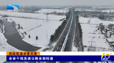 迎战低温冰雪灾害｜全省干线高速公路全部抢通